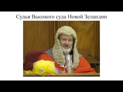 Судья Высокого суда Новой Зеландии