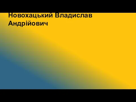 Новохацький Владислав Андрійович