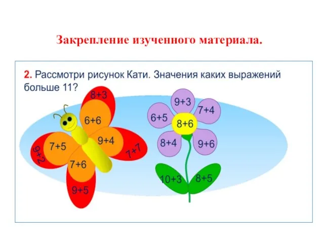 Закрепление изученного материала.