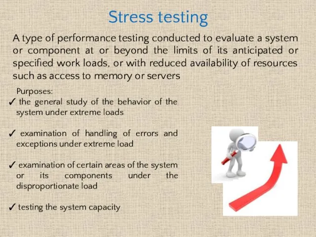 A type of performance testing conducted to evaluate a system or