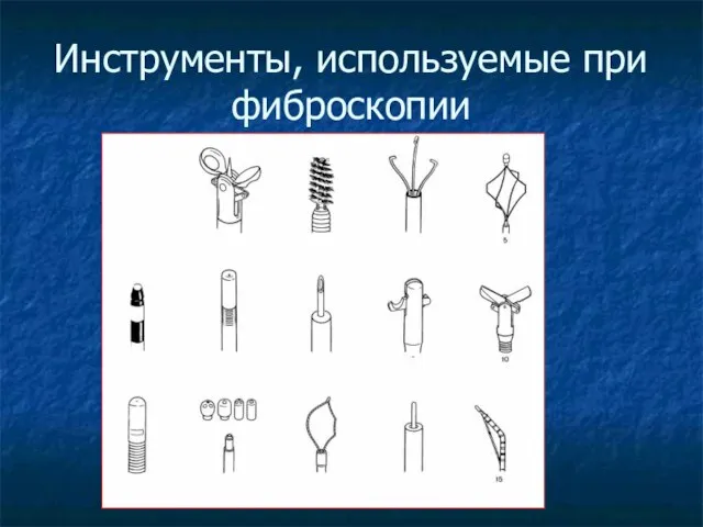 Инструменты, используемые при фиброскопии