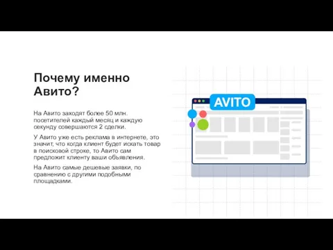 На Авито заходят более 50 млн. посетителей каждый месяц и каждую