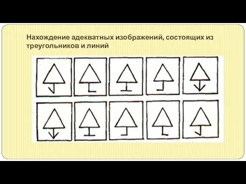 Нахождение адекватных изображений, состоящих из треугольников и линий