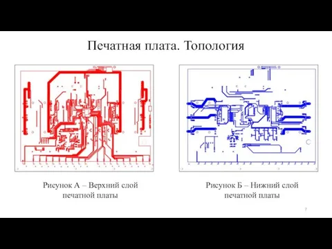 Печатная плата. Топология Рисунок А – Верхний слой печатной платы Рисунок