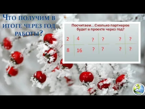 Что получим в итоге через год работы? Посчитаем…Сколько партнеров будет в