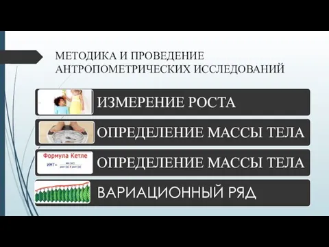 МЕТОДИКА И ПРОВЕДЕНИЕ АНТРОПОМЕТРИЧЕСКИХ ИССЛЕДОВАНИЙ