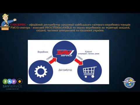 САВСЕРВІС - офіційний дистрибутор продукції найбільшого світового виробника товарів FMCG-сектора -