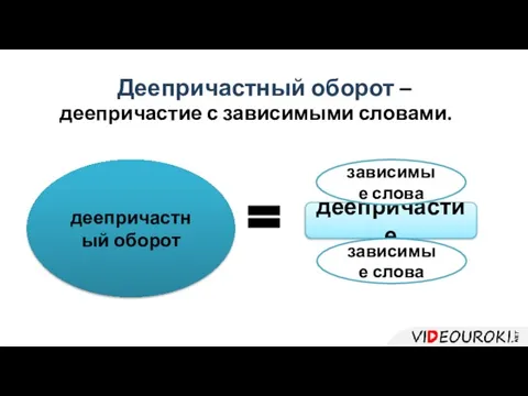 Деепричастный оборот – деепричастие зависимые слова зависимые слова деепричастный оборот деепричастие с зависимыми словами.