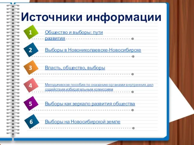 Источники информации 2