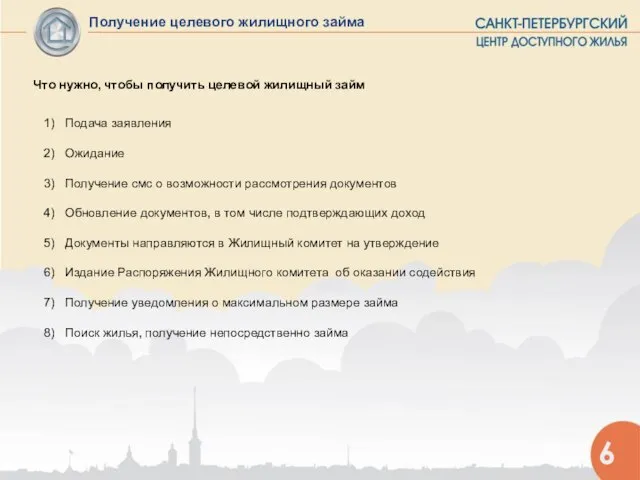 Получение целевого жилищного займа Что нужно, чтобы получить целевой жилищный займ