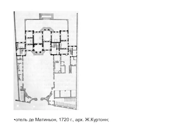 отель де Матиньон, 1720 г., арх. Ж.Куртонн;