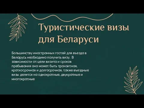 Туристические визы для Беларуси Большинству иностранных гостей для въезда в Беларусь