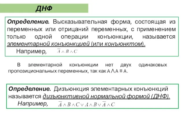 В элементарной конъюнкции нет двух одинаковых пропозициональных переменных, так как A∧A