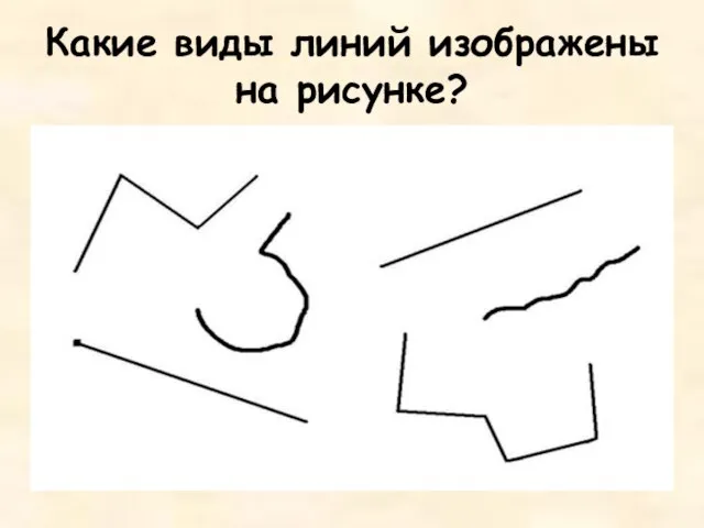 Какие виды линий изображены на рисунке?