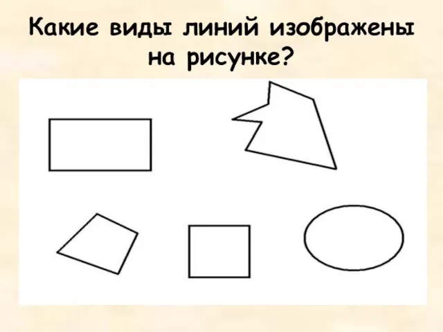 Какие виды линий изображены на рисунке?