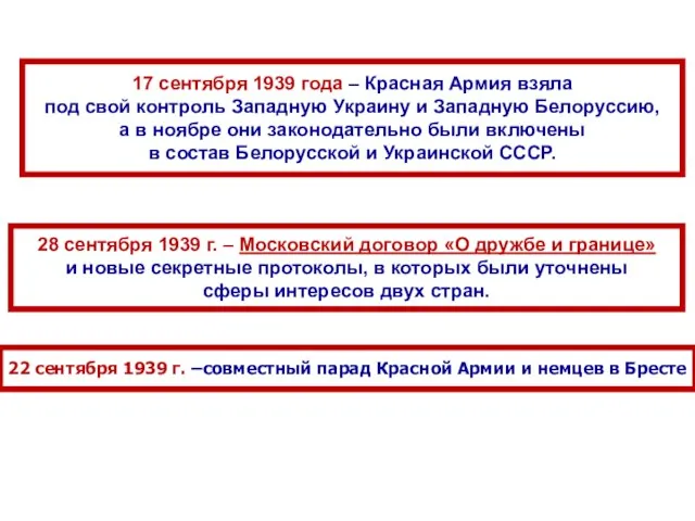 17 сентября 1939 года – Красная Армия взяла под свой контроль