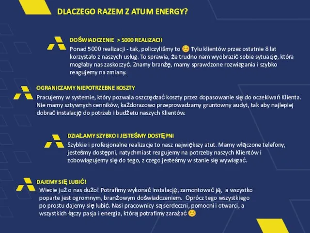 OGRANICZAMY NIEPOTRZEBNE KOSZTY Pracujemy w systemie, który pozwala oszczędzać koszty przez