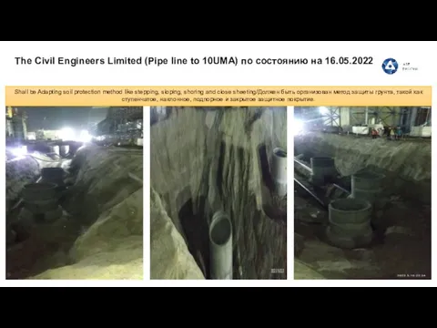 The Civil Engineers Limited (Pipe line to 10UMA) по состоянию на