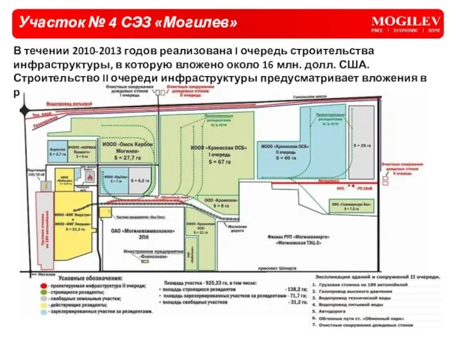 Участок № 4 СЭЗ «Могилев» В течении 2010-2013 годов реализована I