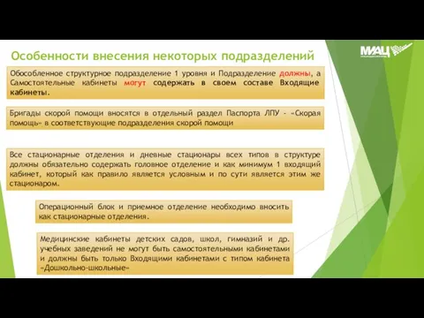 Бригады скорой помощи вносятся в отдельный раздел Паспорта ЛПУ - «Скорая