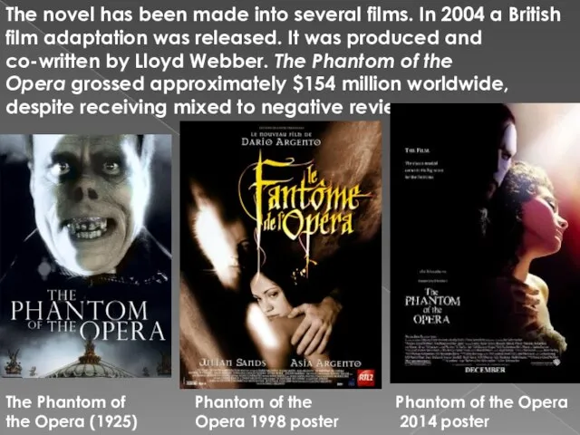 The novel has been made into several films. In 2004 a