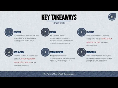 The Power of PowerPoint - thepopp.com KEY TAKEAWAYS LIST WITH 6