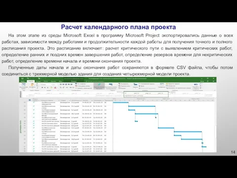 На этом этапе из среды Microsoft Excel в программу Microsoft Project