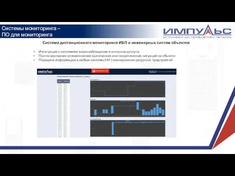 Системы мониторинга – ПО для мониторинга Система дистанционного мониторинга ИБП и