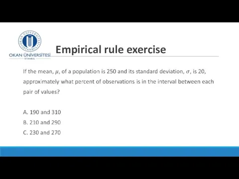 Empirical rule exercise