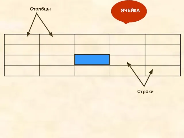 Столбцы Строки