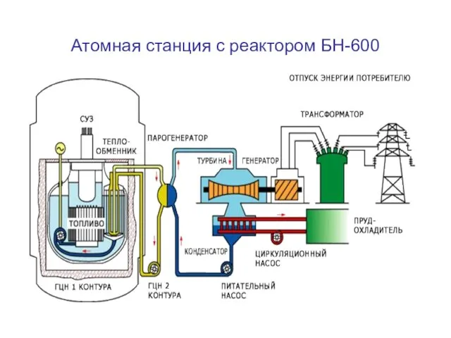 Атомная станция с реактором БН-600