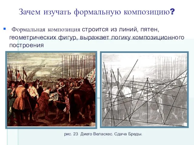 Зачем изучать формальную композицию? Формальная композиция строится из линий, пятен, геометрических