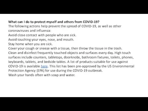 What can I do to protect myself and others from COVID-19?