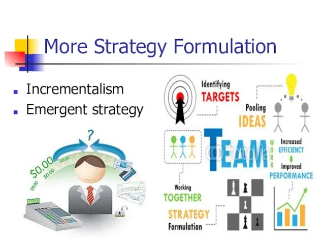 More Strategy Formulation Incrementalism Emergent strategy