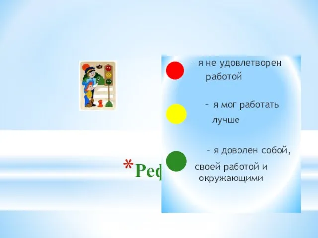 Рефлексия – я не удовлетворен работой – я мог работать лучше