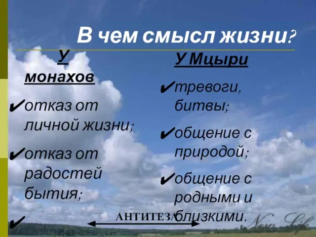 В чем смысл жизни? У монахов отказ от личной жизни; отказ