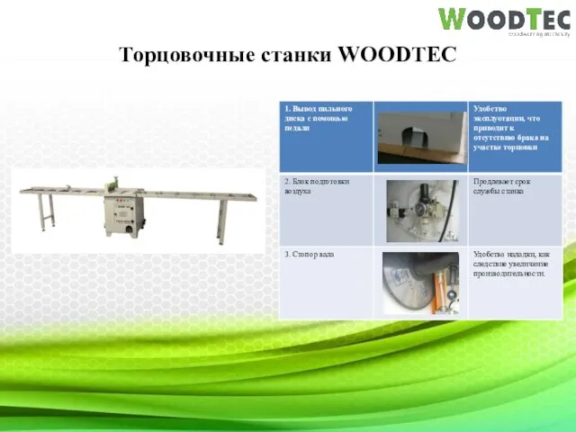 Торцовочные станки WOODTEC