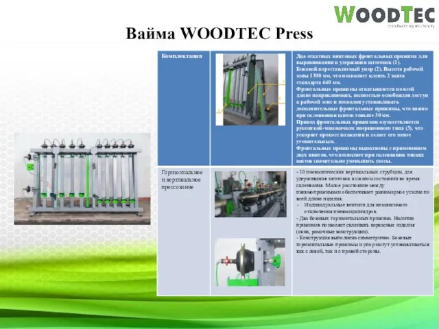 Вайма WOODTEC Press