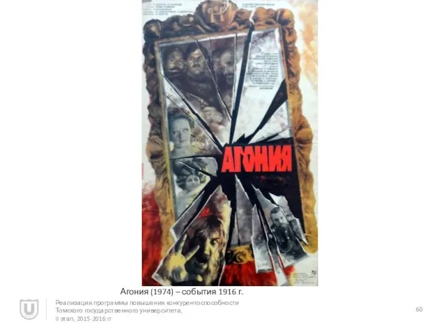 Агония (1974) – события 1916 г. Реализация программы повышения конкурентоспособности Томского