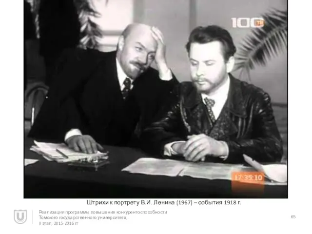 Штрихи к портрету В.И. Ленина (1967) – события 1918 г. Реализация