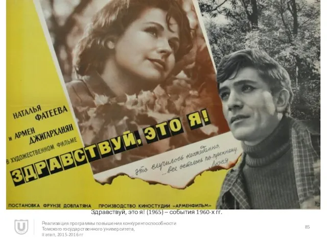 Здравствуй, это я! (1965) – события 1960-х гг. Реализация программы повышения