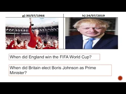 When did England win the FIFA World Cup? When did Britain