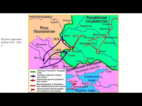 Русско-турецкая война 1676 - 1681 гг.