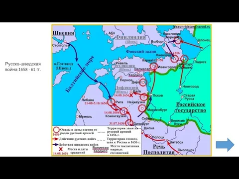 Русско-шведская война 1658 - 61 гг.