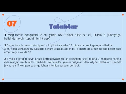 Talablar 07 1 Magisterlik bosqichini 2 chi yilida NSU talabi bilan