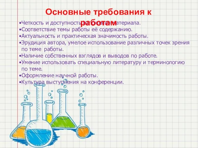 Четкость и доступность изложения материала. Соответствие темы работы её содержанию. Актуальность