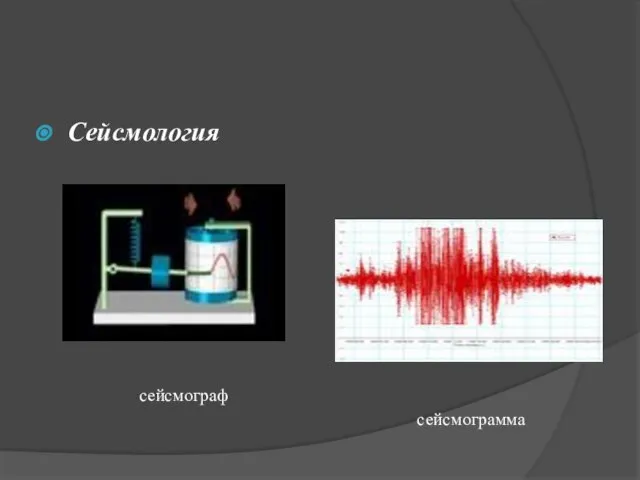 Сейсмология сейсмограф сейсмограмма