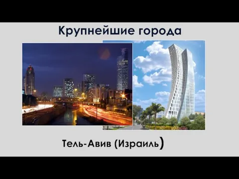 Крупнейшие города Тель-Авив (Израиль)