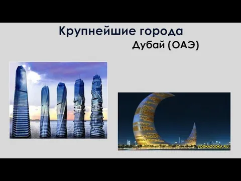 Крупнейшие города Дубай (ОАЭ)