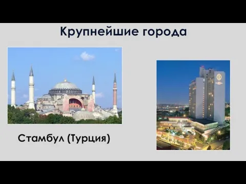 Крупнейшие города Стамбул (Турция)